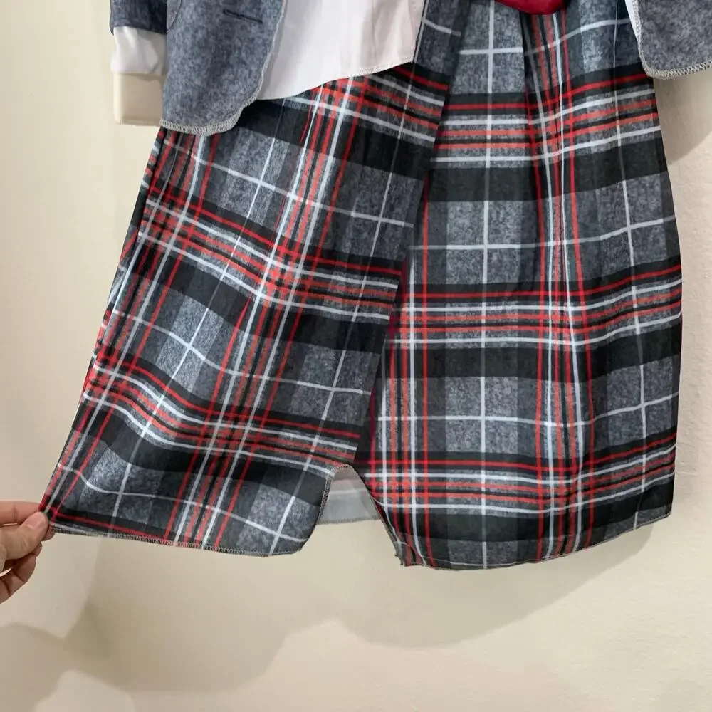 NWOT Beetlejuice Costume Kids sz 6-8 Medium Astrid School Uniform Halloween